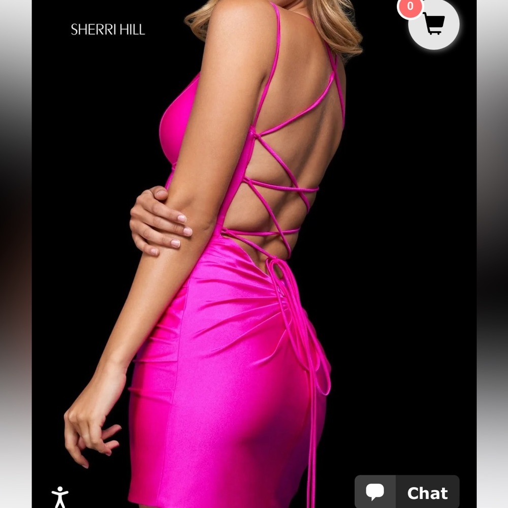 Sherri Hill Pink Dress - Picture 2 of 4